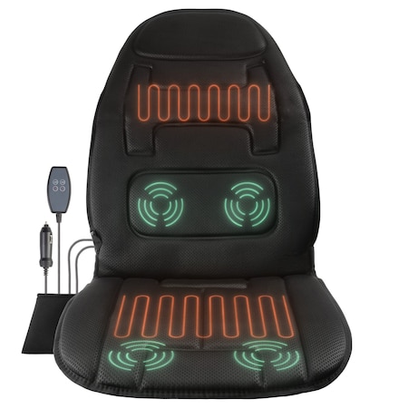 Stalwart 12V Heated Massage Chair Pad for Car Seat 75-CAR2006